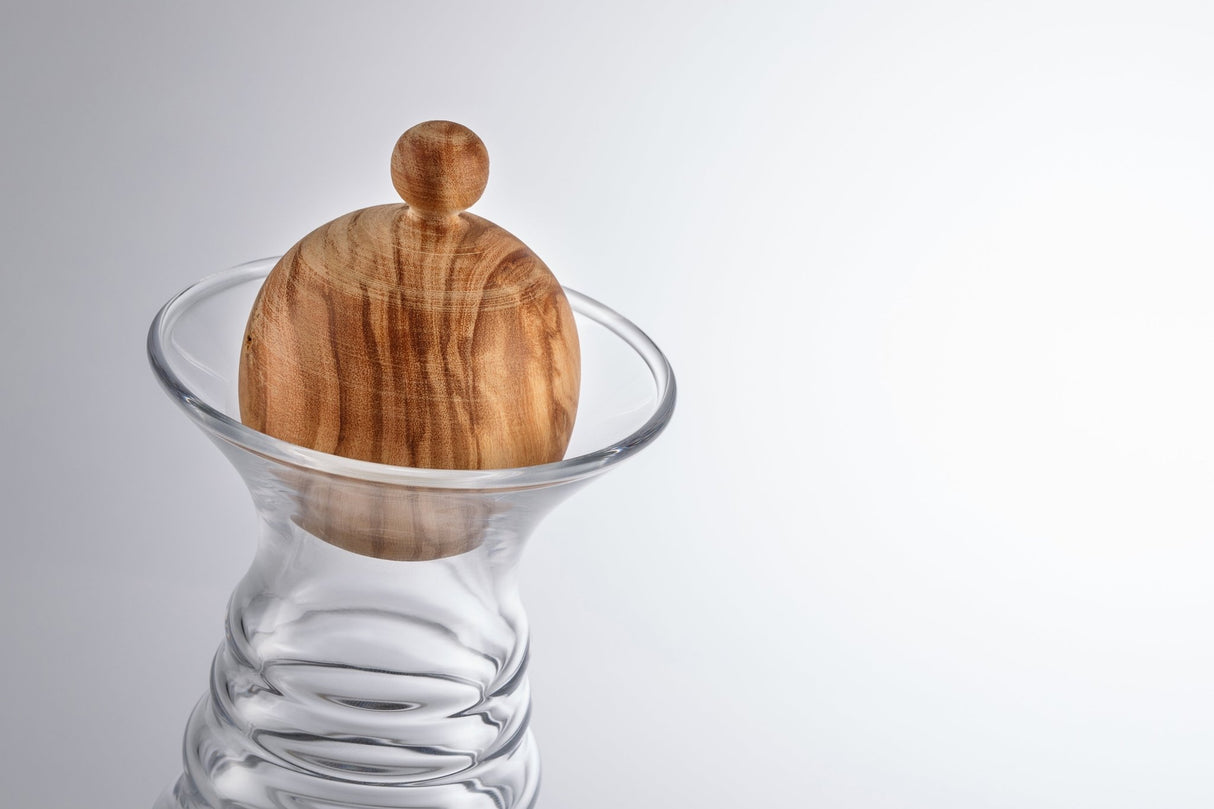 Alladin Lebensbaum Lasergravur 1,3 Liter mit Olivenholzdeckel - UrQuelle