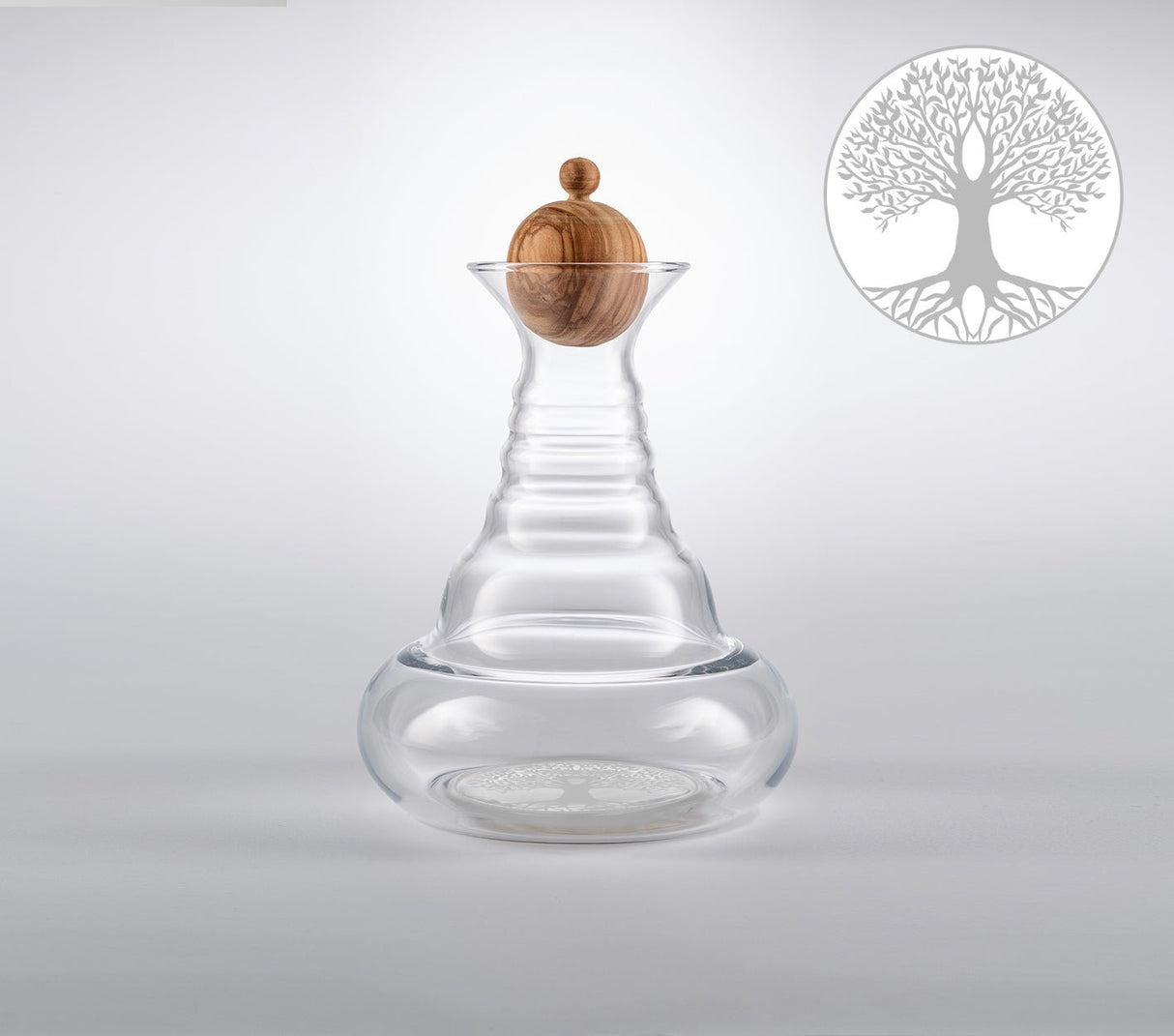 Alladin Lebensbaum Lasergravur 1,3 Liter mit Zirbenholzstöpsel - UrQuelle