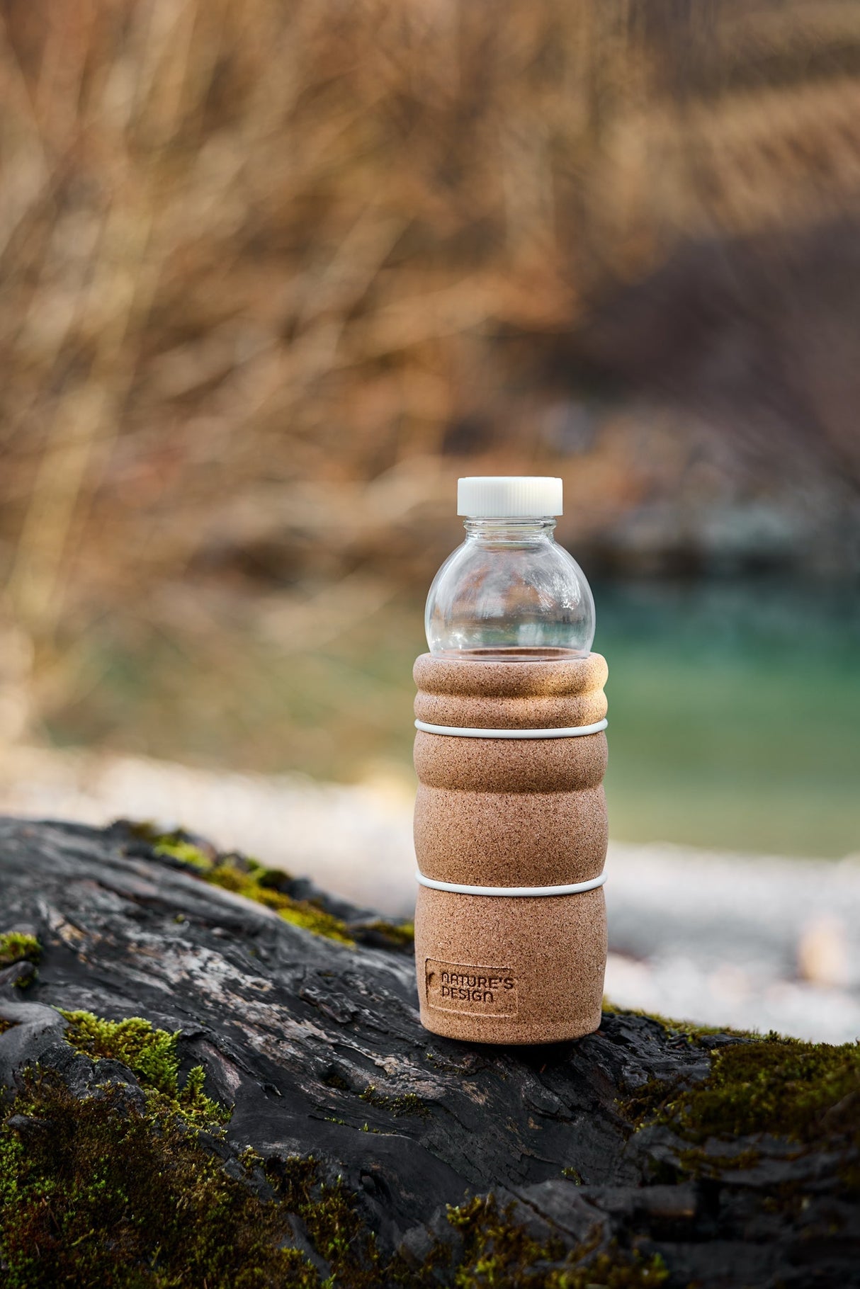 Trinkflasche Cork 0,5 Liter mit großer Öffnung - UrQuelle
