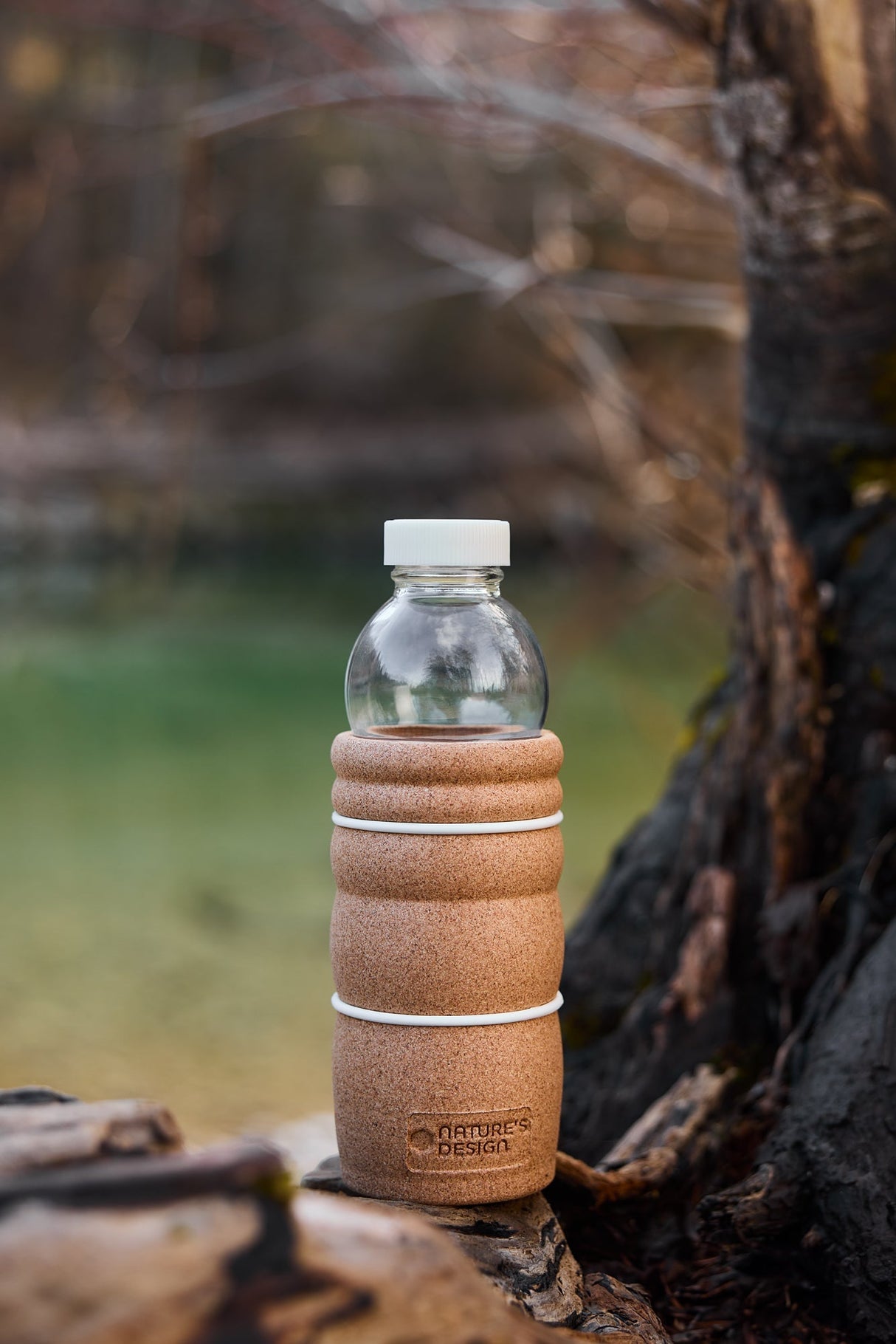 Trinkflasche Cork 0,7 Liter mit großer Öffnung - UrQuelle