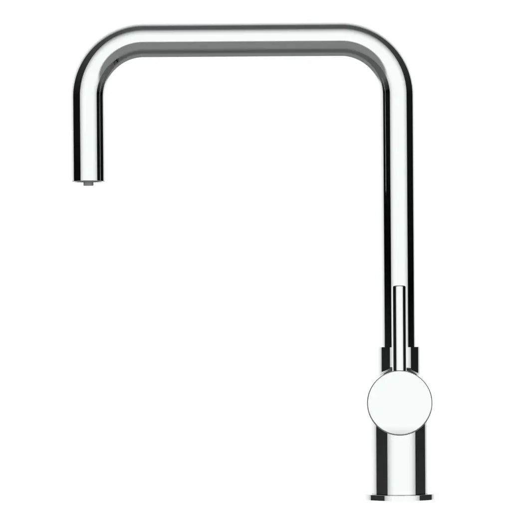 Vizio 3 Wege Wasserhahn Küchenarmatur, Edelstahl Massiv mit 360° schwenkbarem N - Auslauf, Hochglanz Poliert - UrQuelle