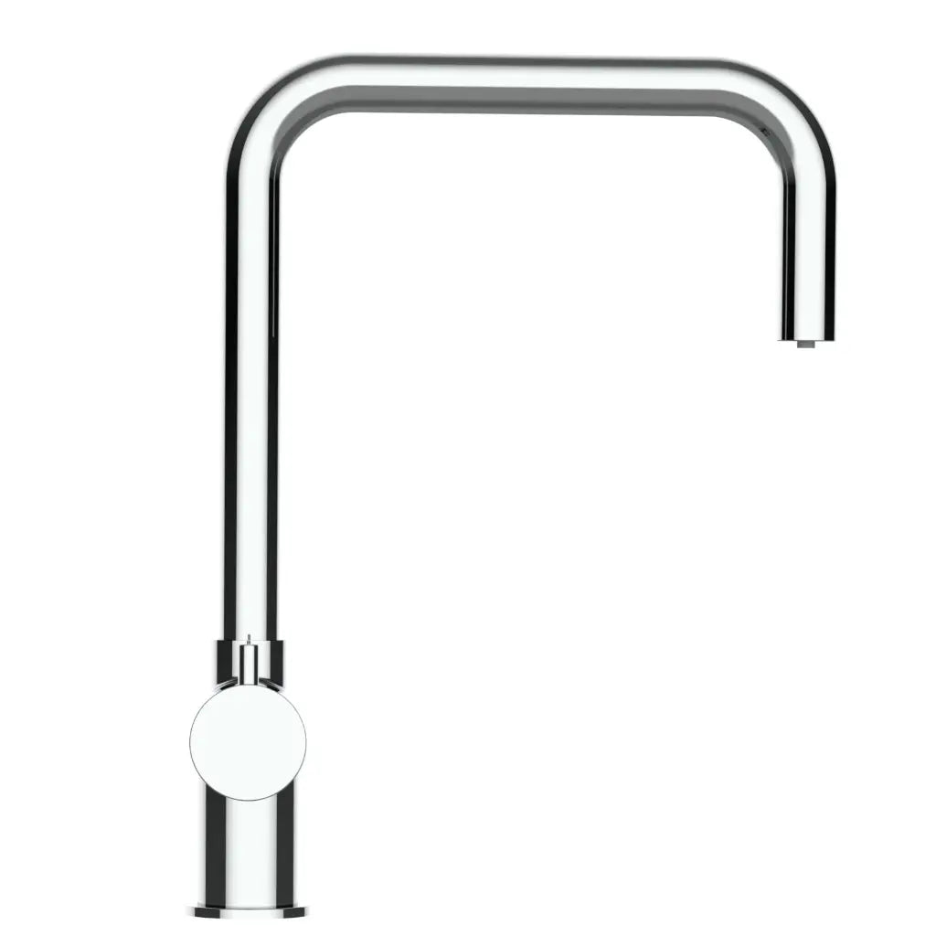 Vizio 3 Wege Wasserhahn Küchenarmatur, Edelstahl Massiv mit 360° schwenkbarem N - Auslauf, Hochglanz Poliert - UrQuelle