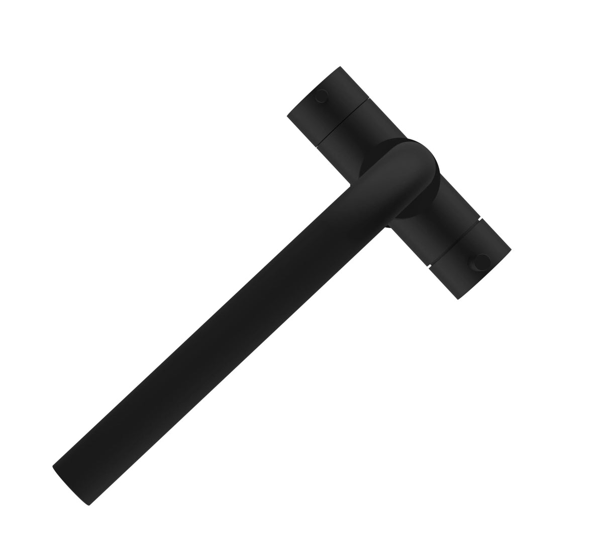 Vizio 5 Wege Wasserhahn Küchenarmatur, Edelstahl Massiv mit 360° schwenkbarem L - Auslauf, PVD Schwarz Matt - UrQuelle®