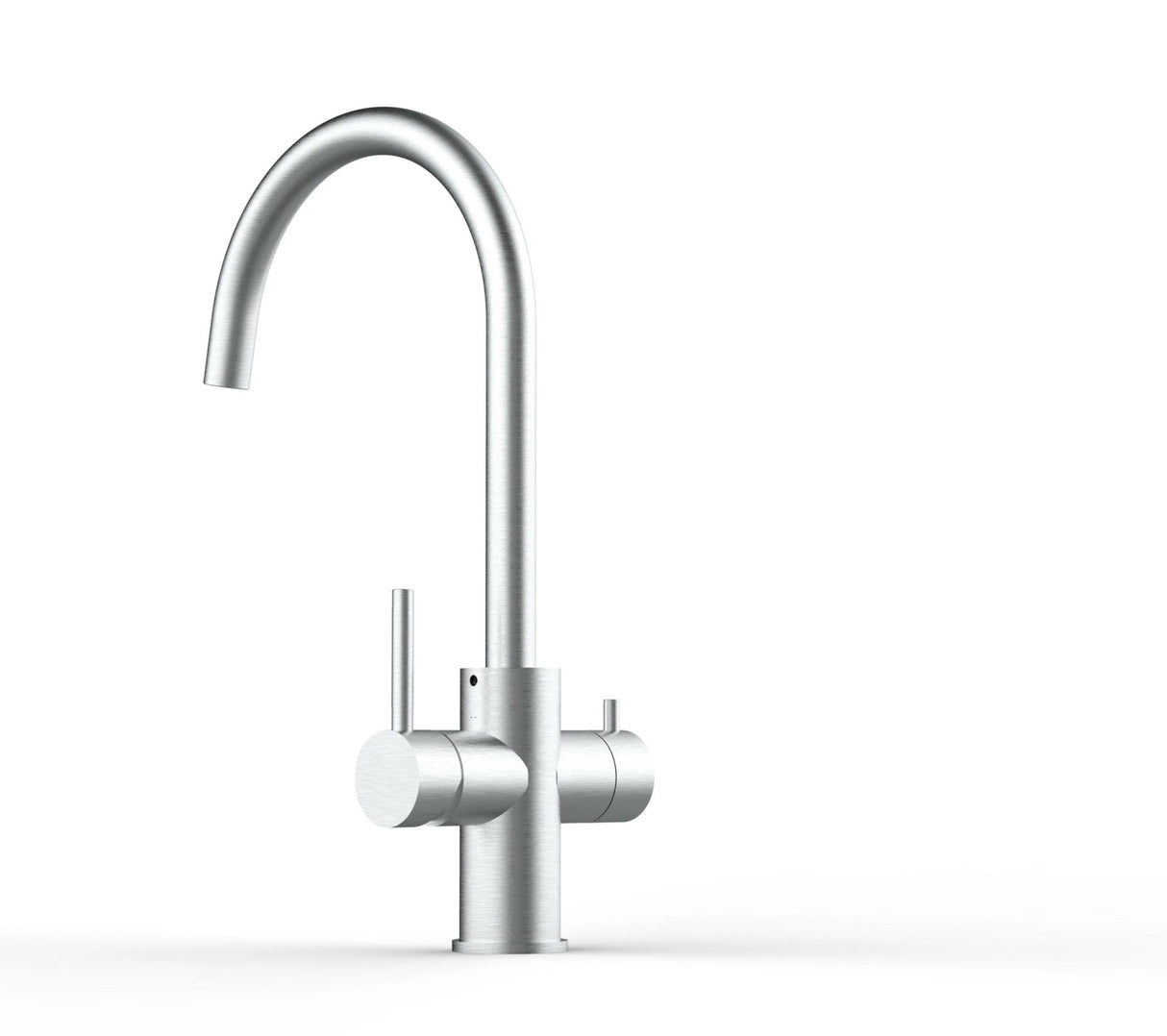 Vizio 5 Wege Wasserhahn Küchenarmatur, Edelstahl Massiv mit 360° schwenkbarem U - Auslauf, Gebürstet - UrQuelle®