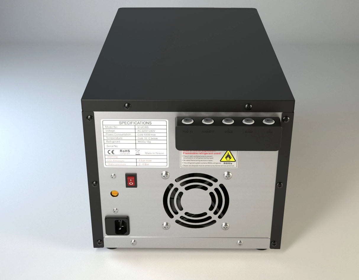 Vizio KIT Sprudelmaschine, CO2 Karbonator zur Erzeugung von frischem Sprudelwasser sowie kühles und temperiertes Tafelwasser – Adapter 425gr Flaschen auf Profi CO2 Druckminderer – CO2 DRUCKMINDERER für GROSSE CO2 Flaschen ab 1KG aufwärts - UrQuelle®