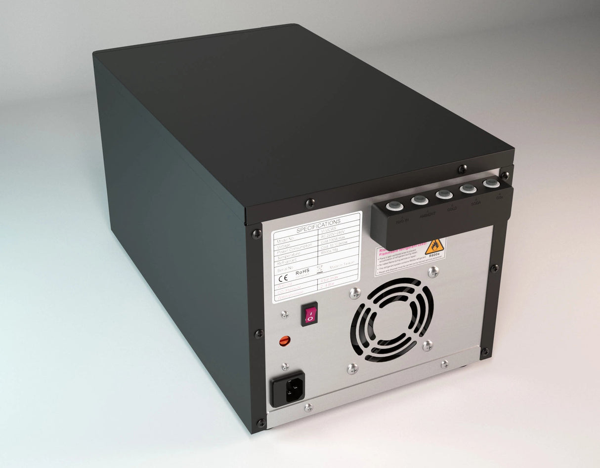 Vizio KIT Sprudelmaschine, CO2 Karbonator zur Erzeugung von frischem Sprudelwasser sowie kühles und temperiertes Tafelwasser – Adapter 425gr Flaschen auf Profi CO2 Druckminderer – CO2 DRUCKMINDERER für GROSSE CO2 Flaschen ab 1KG aufwärts - UrQuelle®