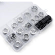 16 Stück Metall Wasserhahn-Adapter Set aus Kupfer mit Dichtringen, Gewindeadapter für Wasserfilter und Küche
