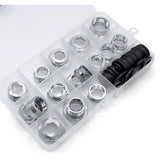 16 Stück Metall Wasserhahn-Adapter Set aus Kupfer mit Dichtringen, Gewindeadapter für Wasserfilter und Küche