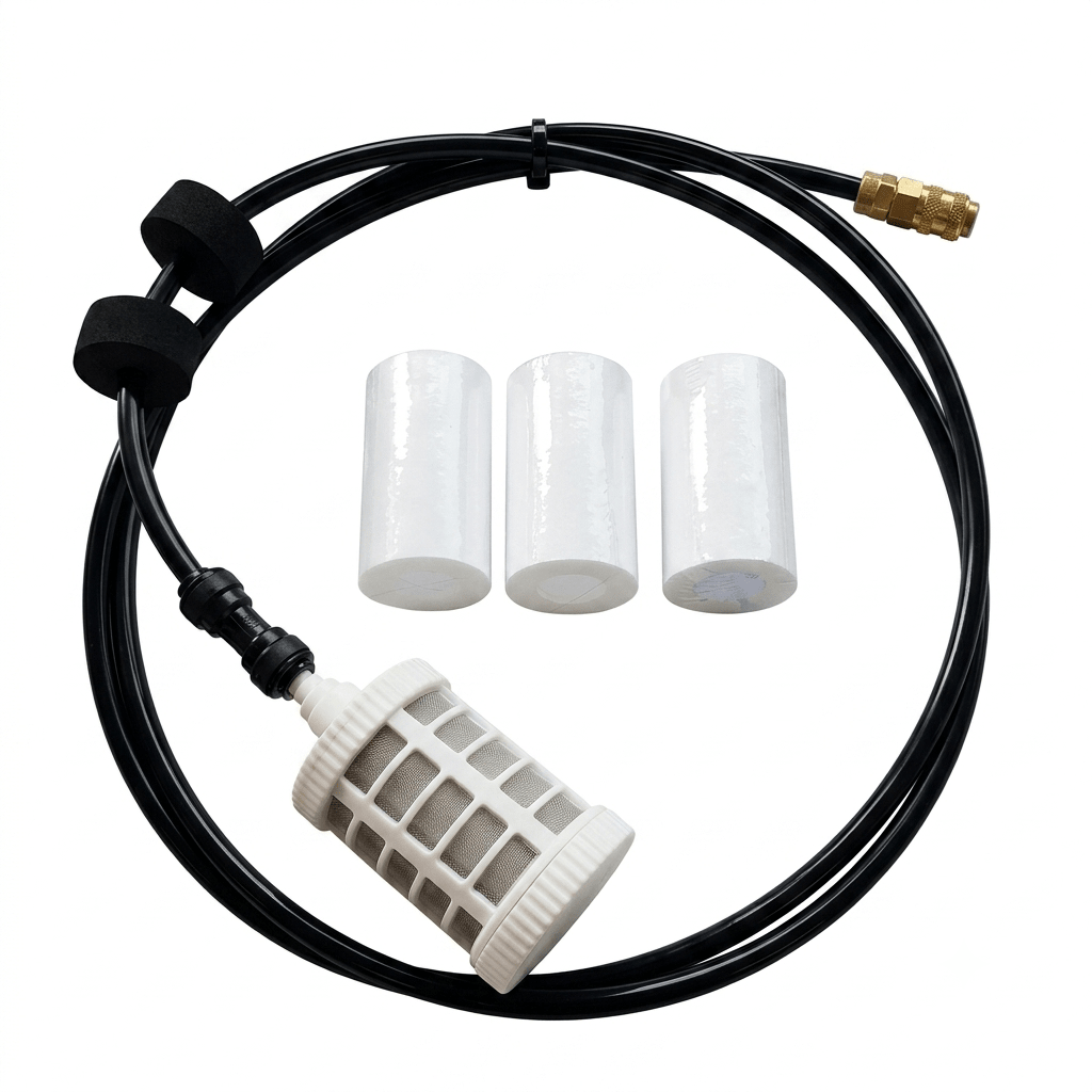 Edelstahl Handpumpe mit Vorfilter - UrQuelle