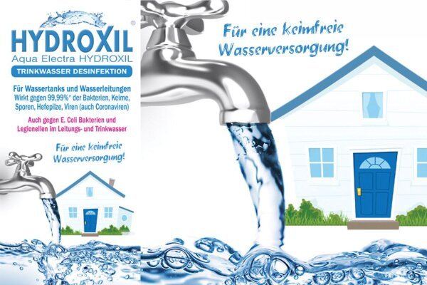 HYDROXIL Trinkwasser Desinfektion 1000L - UrQuelle
