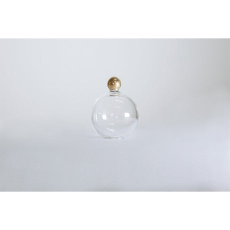 Karaffe Alladin 1,3 l Gold – Blume des Lebens – Goldknauf – mundgeblasen - UrQuelle