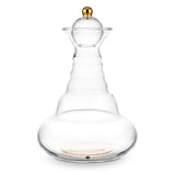 Karaffe Alladin 1,3 l Gold – Blume des Lebens – Goldknauf – mundgeblasen - UrQuelle