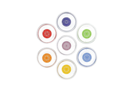 Mythos Becher Chakra / Affirmations Gläser Set - UrQuelle