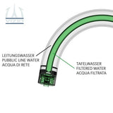 Vizio 3 Wege Wasserhahn Küchenarmatur, Edelstahl Massiv mit 360° schwenkbarem N - Auslauf, Gebürstet - UrQuelle