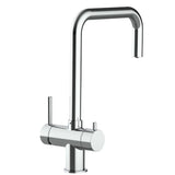 Vizio 3 Wege Wasserhahn Küchenarmatur, Edelstahl Massiv mit 360° schwenkbarem N - Auslauf, Hochglanz Poliert - UrQuelle