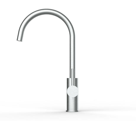 Vizio 5 Wege Wasserhahn Küchenarmatur, Edelstahl Massiv mit 360° schwenkbarem U - Auslauf, Gebürstet - UrQuelle®